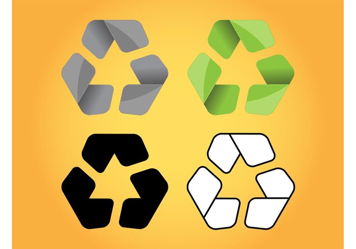 waste trash symbol sticker recycling packaging nature label industry gradient glossy environment energy ecology eco 