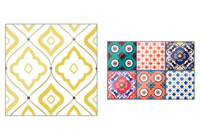 yellow white wallpaper wall vintage vector tunisian traditional tiled tile texture talavera style square spanish Spain seamless rhombus retro Repetition print pottery Portuguese Portugal pattern ornamental ornament orange mosaic moroccan mexico mexican line illustration geometric Geo flower floral floor fabric ethnic element diamond design decorative decoration colorful color ceramic blue black background arabesque abstract 
