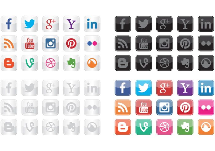 social media social icon social icons Icon vector 