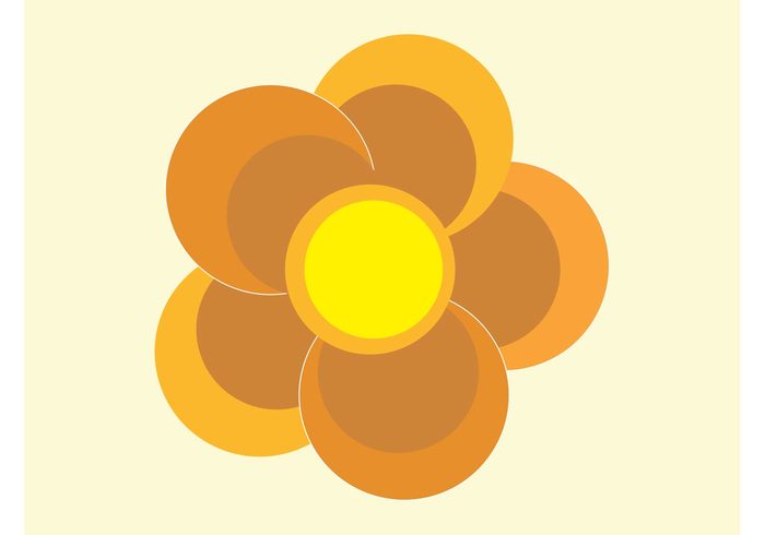 spring Round flower round plant petals nature logo icon Geometry geometric shapes flower vector flower floral circles 
