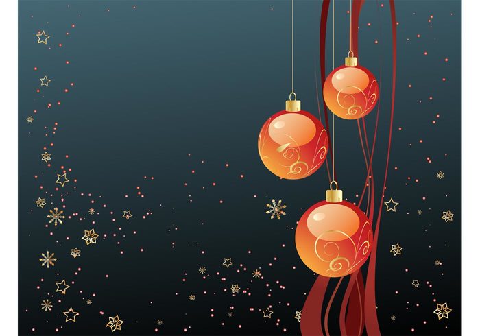 winter swirls stars snowflakes seasonal ornaments holiday golden gold festive christmas celebration backdrop 