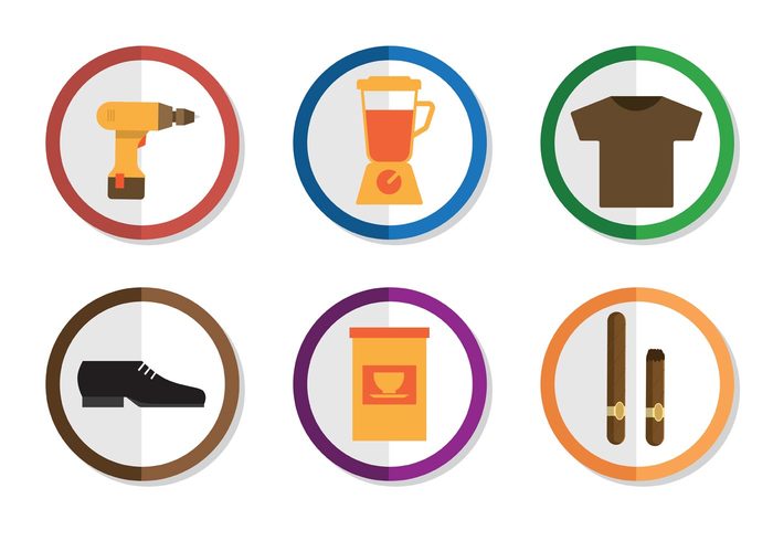t-shirt shoe mixed icon miscellaneous icon miscellaneous icons Icon vector icon drink drill cup coffee cigarettes bottle Blender beer 
