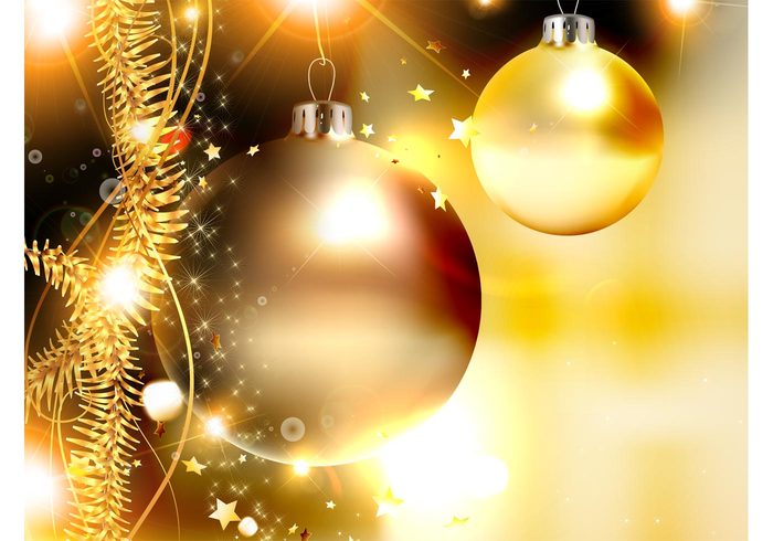 stars sparkles ornaments metallic metal holiday golden gold decorative decoration christmas celebration balls 