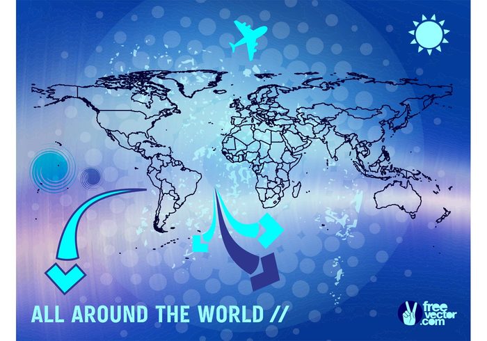 world us universe traveling travel plane map globe flights Experience continents america Adventure 
