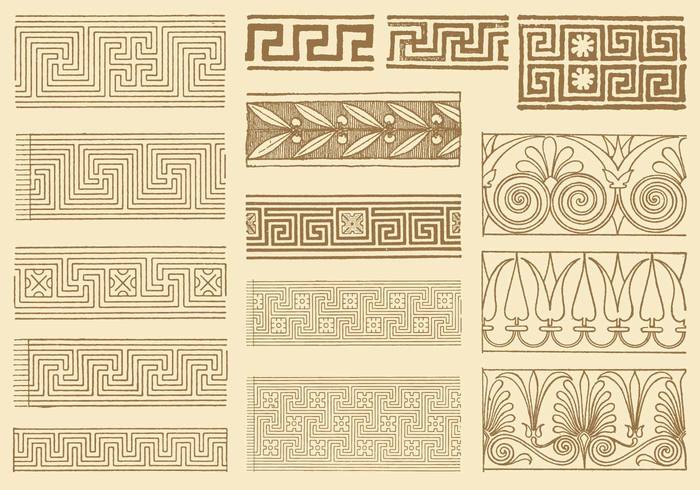vector symbol style simple sharp set seamless roman retro repeating pattern outline ornament old neoclassical motif Mediterranean Meandros meander lines linear key isolated infinity illustration historic hellenistic greek key greek greece graphic geometric fret frame form eps8 element Detail design decoration decor continuous collection classical border Base background art architecture antique ancient 