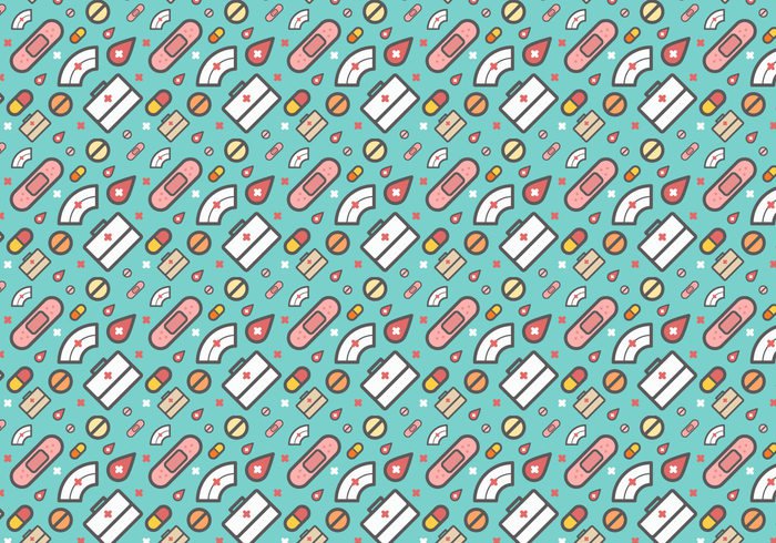 white repeat pills pattern nurse medical medic hospital Healing elements doctor caring background  