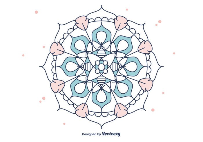 yoga wallpaper vector symbol round pattern outline ornaments Mandala geometric free decorative background 
