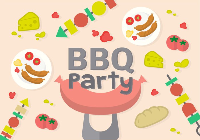 vector template Tasty symbol summer sausage Roast red presentation poster picnic party Outdoor national meat lunch label invitation Independence illustration hot holiday heat grilling grilled grill graphic fun Fried fork food flyer flame fire family picnic event eat dinner design creative cooking cook chicken bone celebration card bbq barbecue banner background art american 