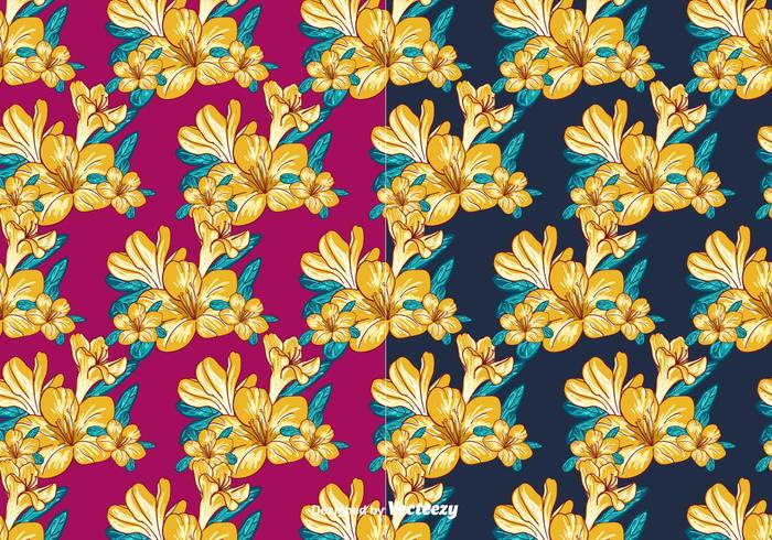yellow vector set plant pattern nature natural free flowers flower floral pattern floral fabric decor background 
