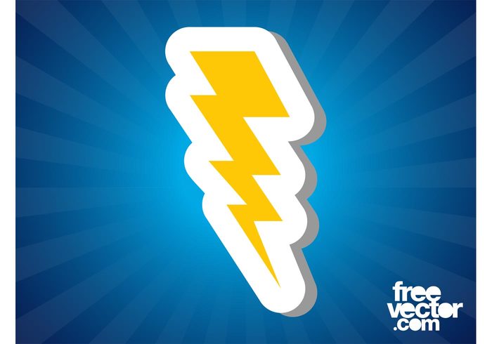 weather thunderbolt storm sticker sky lightning icon high voltage electricity Disaster badge 