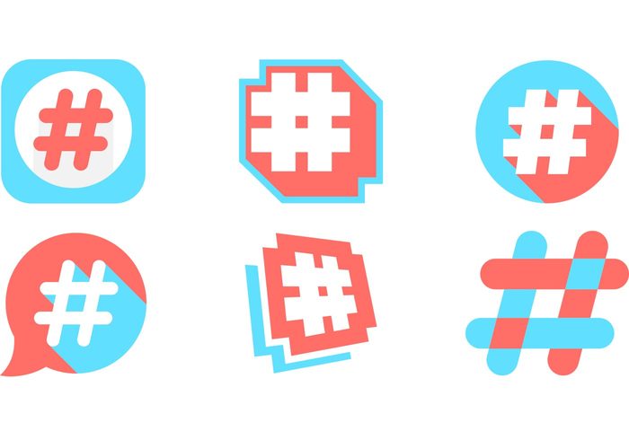 social network social media pack networking network minimal manager icons icon hashtag fresh flat design flat community manager 