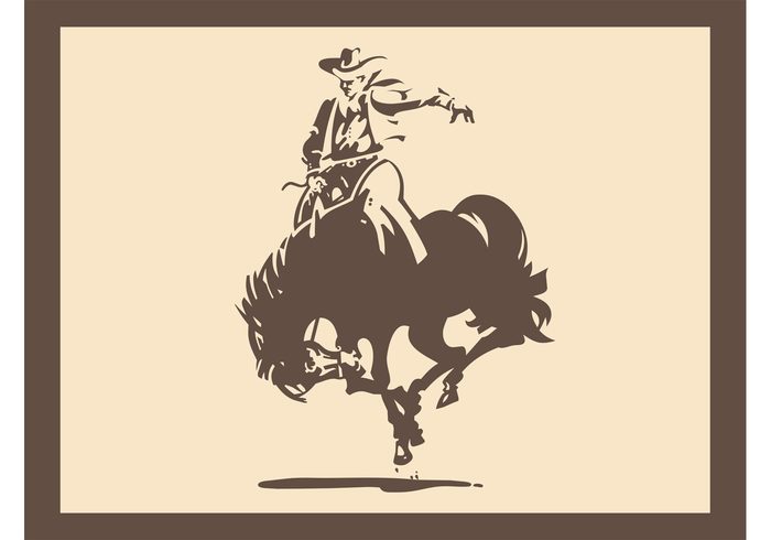 sport rodeo ride man horse cowboy hat cowboy bronco Bronc Bareback bronc riding 