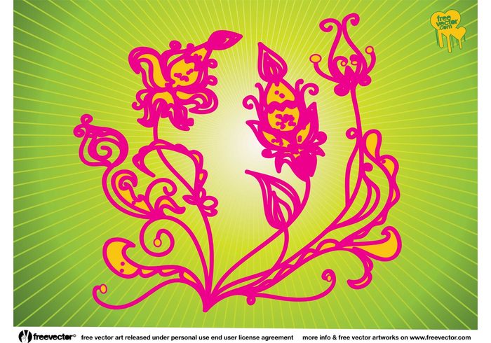 starburst radiant light invitation grow green glossy garden fresh flower floral elegant effect backdrop  