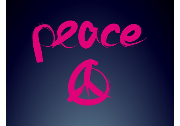 word text symbol sign peaceful Peace vector peace sign peace hand written hand drawn antiwar 