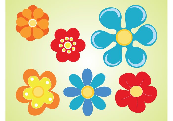 stickers spring plants petals nature icons garden flowers flower floral comic colorful cartoon blossoms bloom 