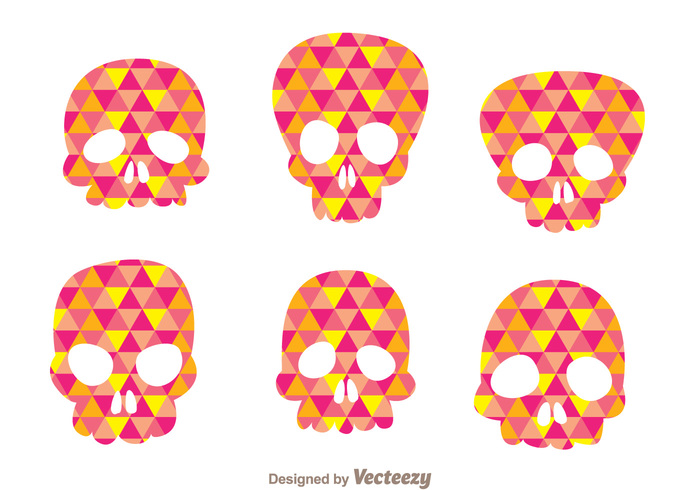 triangle symbol skull silhouettes skull silhouette skull skeleton silhouette shape mozaic Human halloween ghost curve colorful skull colorful body  