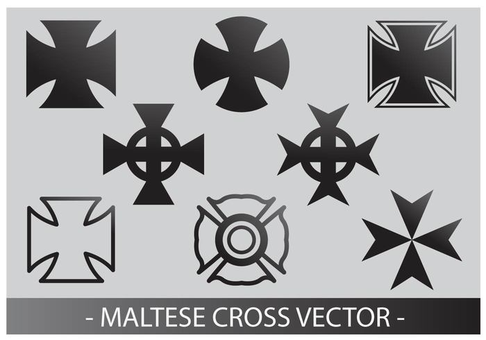 vector symbol shape saint point maltese cross Maltese Malta knight italian hospital eight crusade cross black amalfi 