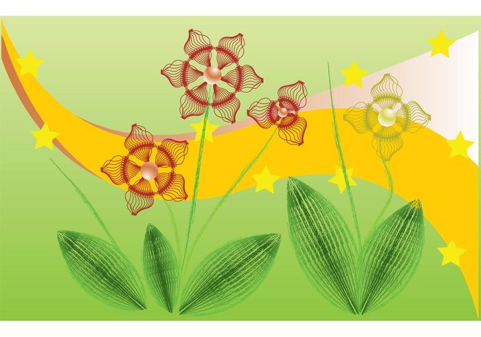tulip summer spring season happy greeting graphic garden flower floral easter doodle Computer art cheerful celebration card blooming bloom abstract 