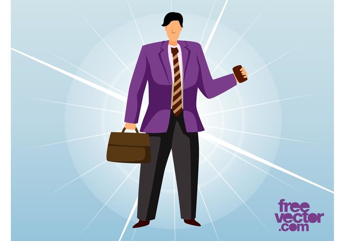 working work tie suit professional profession phone Job formal corporate cartoon businessman Business man bag 