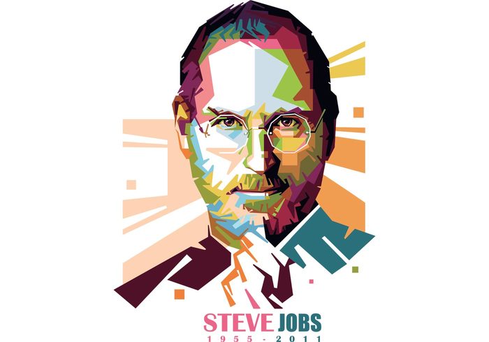 wpap stevejobs Steve Jobs portrait Popart macintosh famous Colours Ceo celebrity art apple ceo apple 