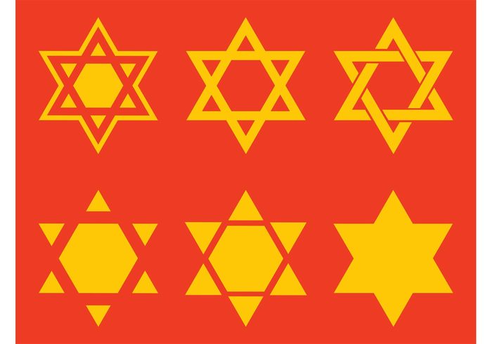 Symbolism symbol stars Star of david Shield of david religious religion judaism Jews jewish icons Hexagrams 