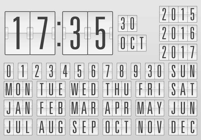 Vector Calendar Counter Welovesolo