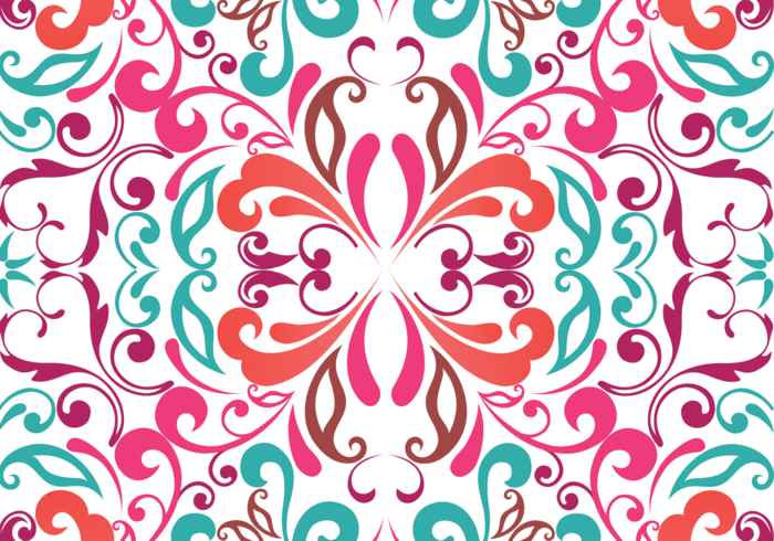 summer shape seamless repeat red pink leaf flower floral background abstract 