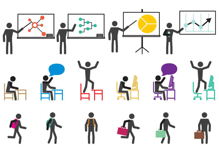 worker work teacher symbol student stick figure icon Stick figure stand Sleep silhouette school reading pictogram people office man icons man icon man male Job icon desk Classroom child Carry bag 