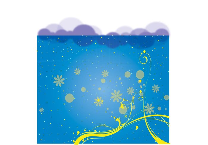 yellow texture template swirls sky print Heaven gradient flowers floral Design footage Copy-space colors clouds blue background backdrop abstract 
