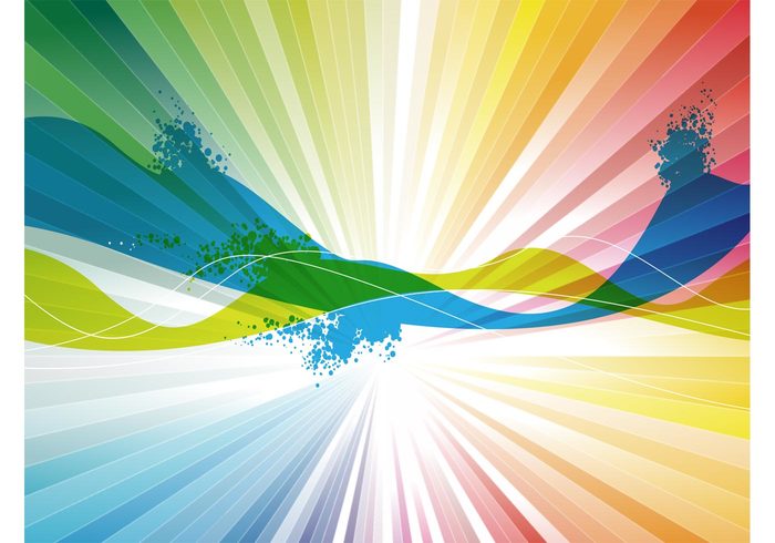 wave spectrum rainbow nature multicolored motion light free backgrounds colors colorful bright 