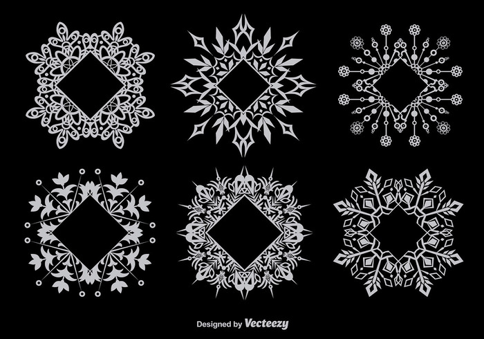 year xmas winter white template snowflake snow season paper new merry holiday frame December circle christmas card black background abstract 