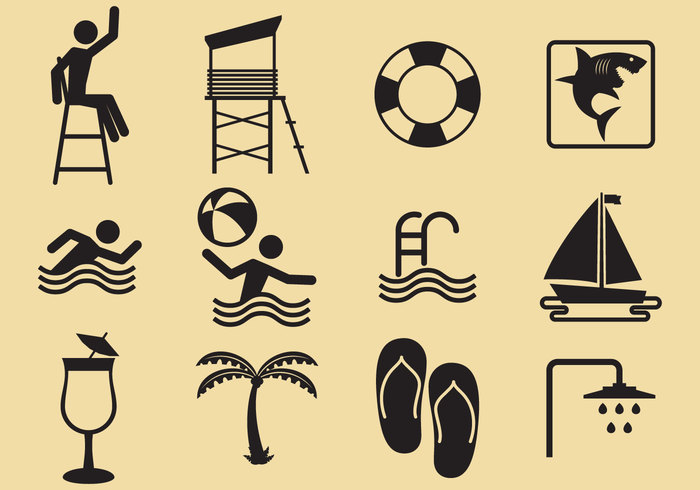water umbrella symbol swimming Sunbathing sun summer sports sign shower series sandal running pool icon pool pictograph patio path no lounge lifeguard life guard stand life ladder jacket interface help Flop floatation flip fitness drowning diving device clipping child chair beach ball baby assistance armchair 