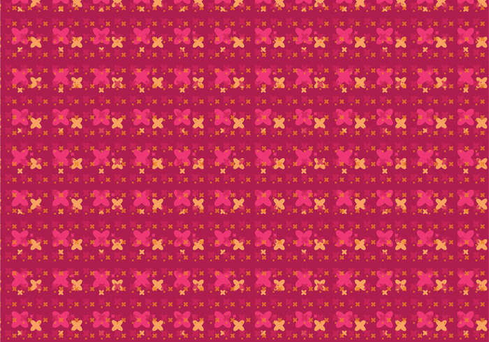 yellow wallpaper vintage seamless retro repeating print pink pattern modern minimal Magenta geometric flower fabric design colorful clothing background 