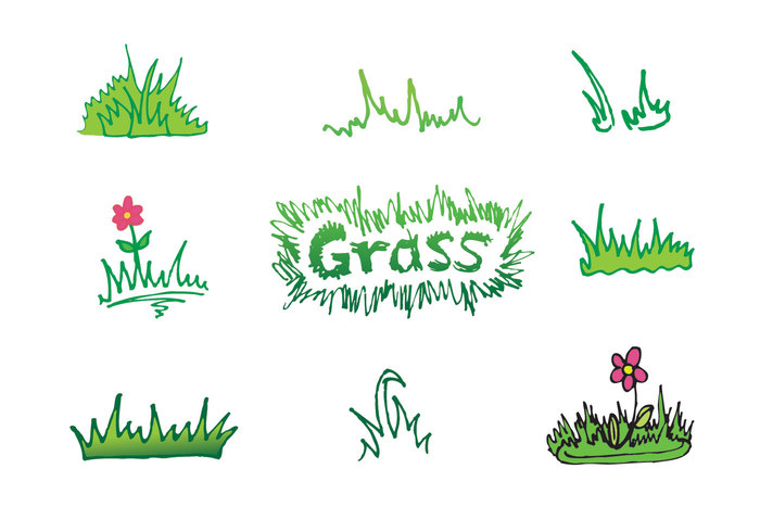 outside outdoors nature natural green grassy grass vector grass icons grass flower 
