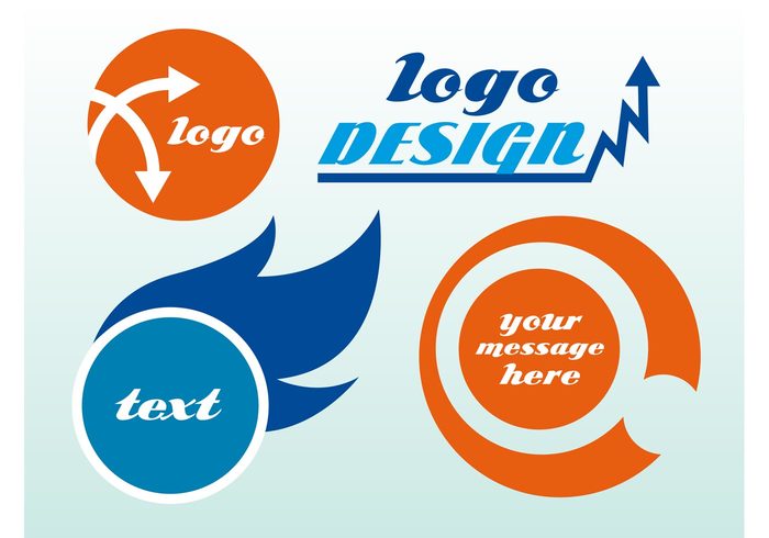 template symbol simple sign round logo design design template Design Elements circles business cards branding basic 