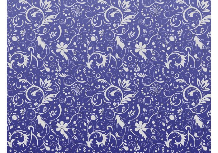 waving wallpaper swirls Stems spring seamless pattern plants petals nature leaves flowers floral Clothing print background 