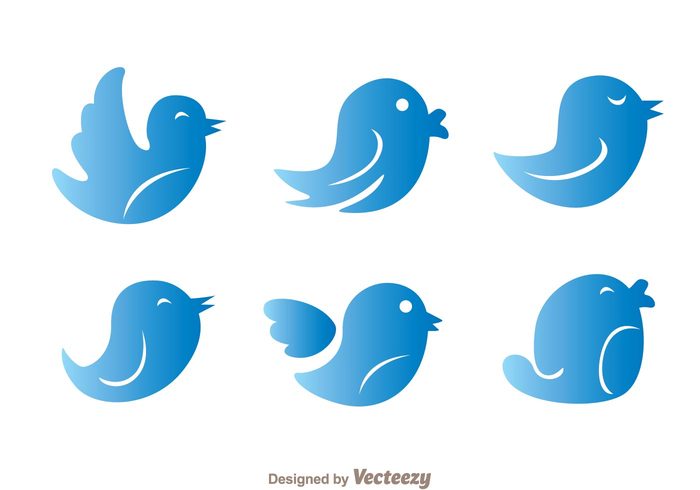 twitter birds twitter bird vectors twitter bird vector twitter bird twitter tweet social media social media Gradation fun expression character blue bird 