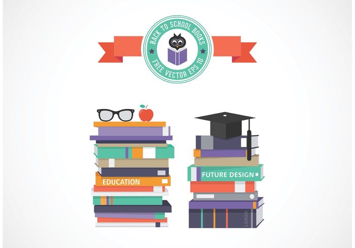 vector textbook Teach symbol student hat student stack of books stack shadow school read pile owl object library Lesson learning learn knowledge isolated illustration icon glasses faculty exam Elementary education educate director dictionary cover concept college Classroom book badge Back to school back apple Academy academic 