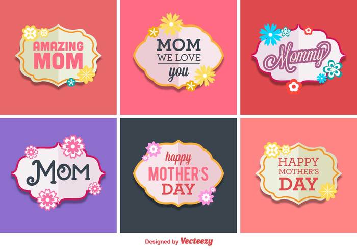 vintage spring retro paper Mother's day mother mom love label heart happy mothers day happy greeting gift colorful celebration card banner background 