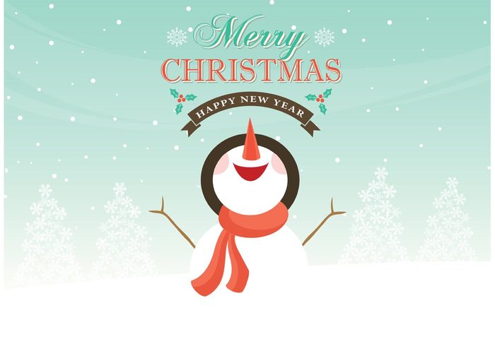 year xmas winter white vector snowman isolated snowman snowflake snow Smile sky seasonal season scarf pine new nature message merry joy Jolly isolated illustration ice holiday hat happy greeting flake design cute craft cold christmas cheerful business blank background 