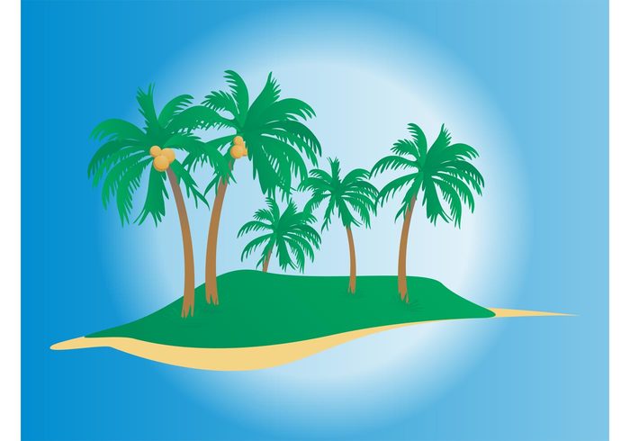 vacation tropical trees travel tourism shore seaside sea sand ocean nature holiday grass beach 