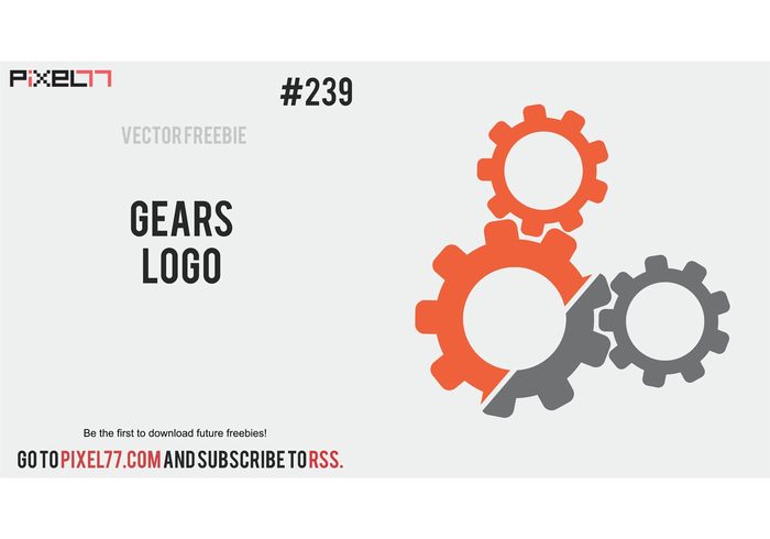 vector logo graphic gears freebie design 