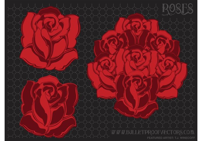 Vectors vector tattoo roses rose illustration flowers flower vector flower  