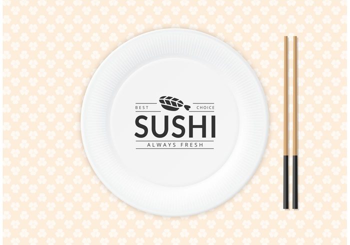 vintage vector texture template sushi sign retro restaurant plate pattern paper plate paper menu lunch logo design label Japanese illustration food elegance dish design creative cover cooking concept chopsticks cherry blossom chef card cafe brochure background art abstract 