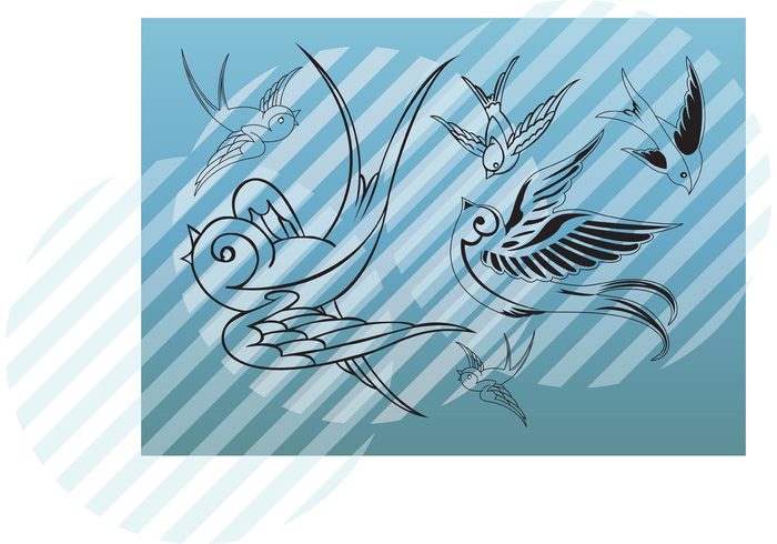 wing tribal tattoo sparrow shapes happy fun fly flight feather drawing cute cool comic clip art circle character cartoon bird animal 