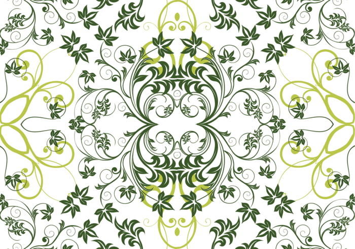 swirly swirl pattern summer seamless repeat plant nature natural green flower floral swirl pattern floral pattern floral background 