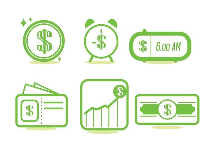 wallet vector time is money icon time is money concept time is money time sign set money icon flat dollar design concept 