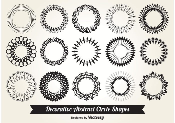 vintage vector symbol shape set round frames retro ornament frame ornament object isolated graphic frames frame element Design Elements design decorative frames decorative elements decorative decoration circular frame circles brown 