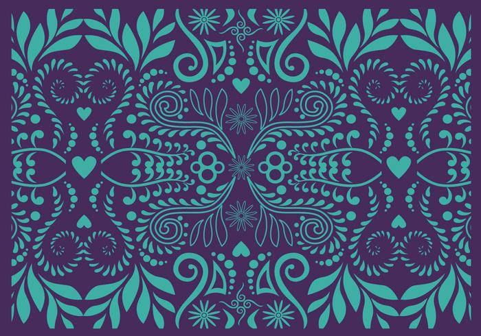 traditional tatto symbol seamless plant pattern ornament motif maori koru graphic flower fern element decoration background art 