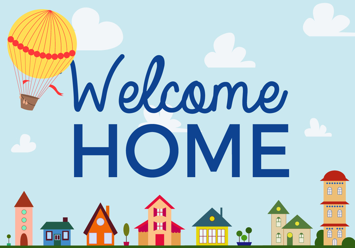 welcome home welcome Visit sign outside house home happy greeting Front door front entrance doorway door decoration background 